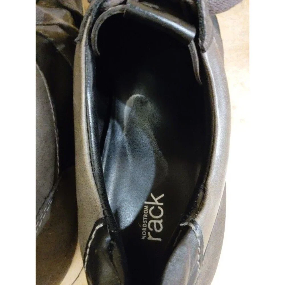 Men's Nordstrom Rack Mr James Gray Black Lightweight Sneakers Size 10M